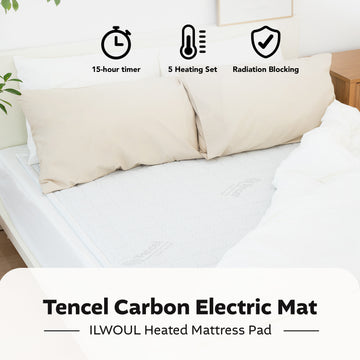Tencel Carbon Electric Mat, Double Size (55.1" x 70.9")